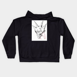 Skull and Spikes Kids Hoodie